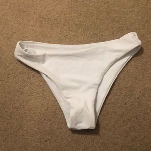 Zaful white bikini bottoms